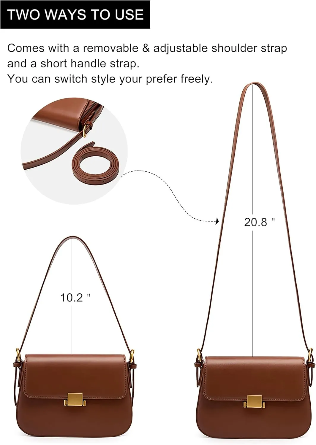 Genuine Leather Shoulder Bag for Women Crossbody Bags Women's Small Handbags Leather Purses
