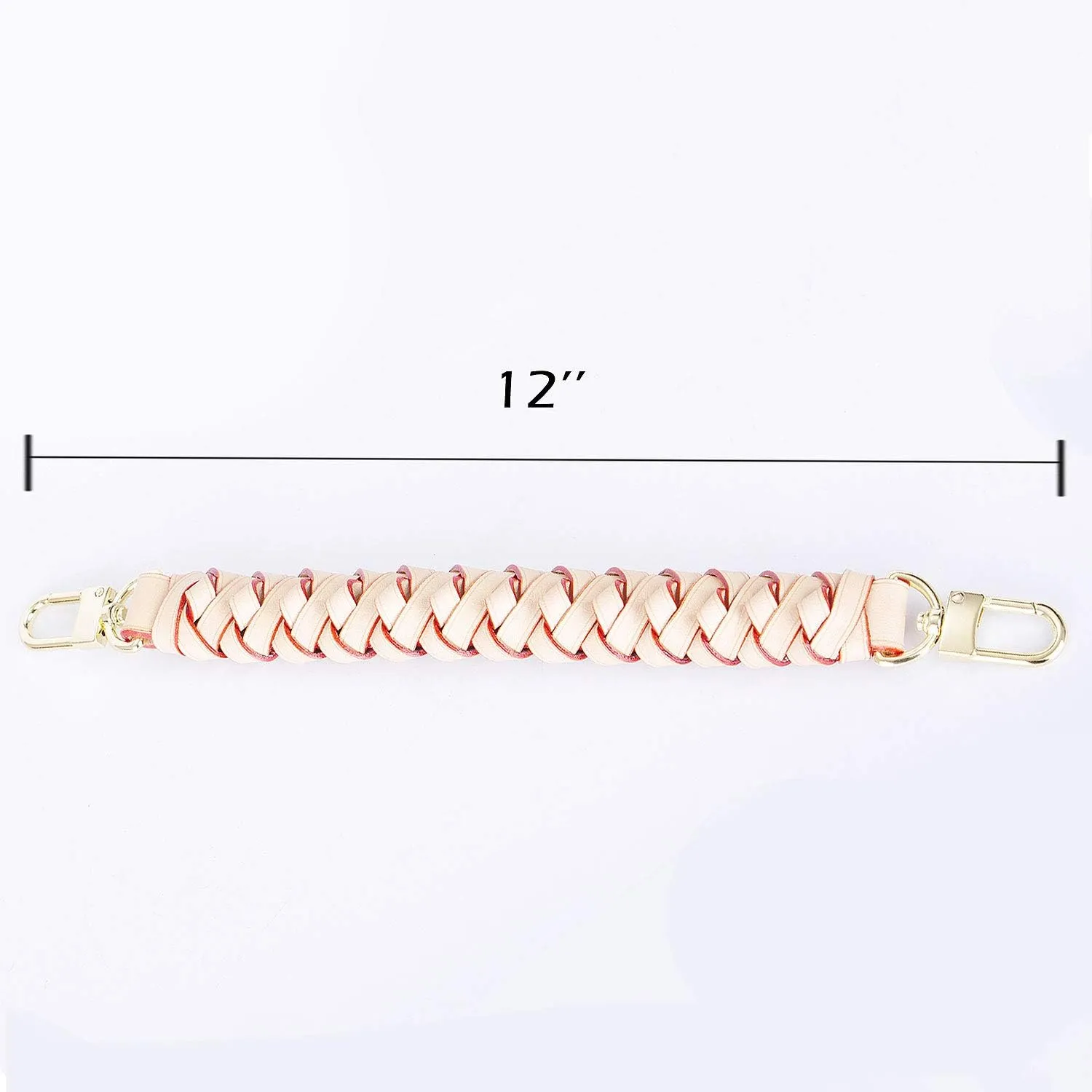 Genuine Vachetta Leather Braided Handle Compatible for Beaubourg Hobo Top Handle Neonoe Strap (12.2" L, Yellow)