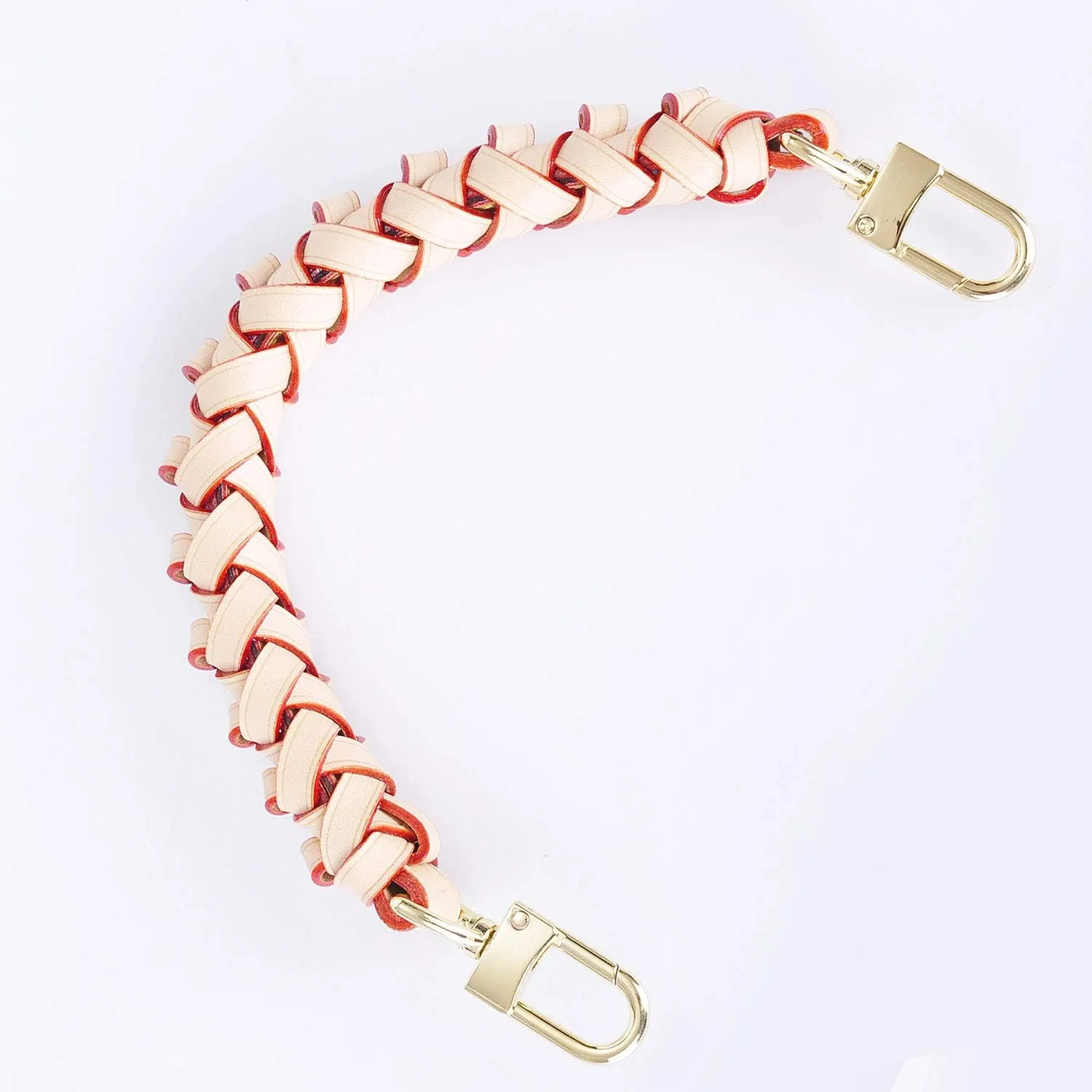 Genuine Vachetta Leather Braided Handle Compatible for Beaubourg Hobo Top Handle Neonoe Strap (12.2" L, Yellow)