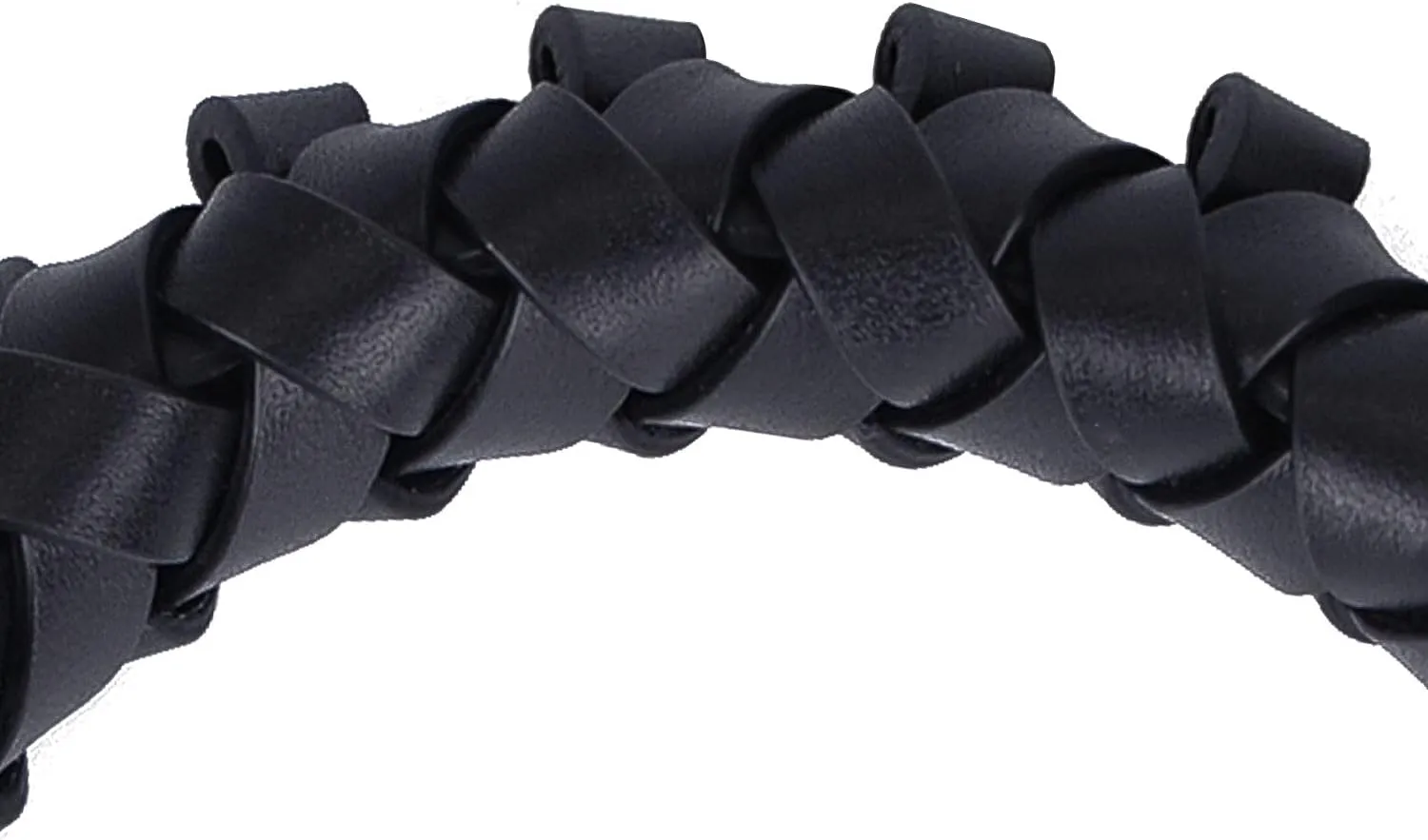 Genuine Vachetta Leather Braided Handle Compatible for Beaubourg Hobo Top Handle Neonoe Strap (16" L, Black)