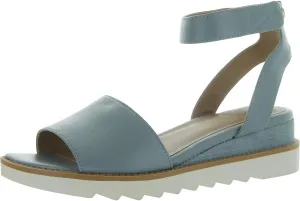 Giani Bernini Womens Constancia Faux Leather Peep-Toe Wedge Sandals