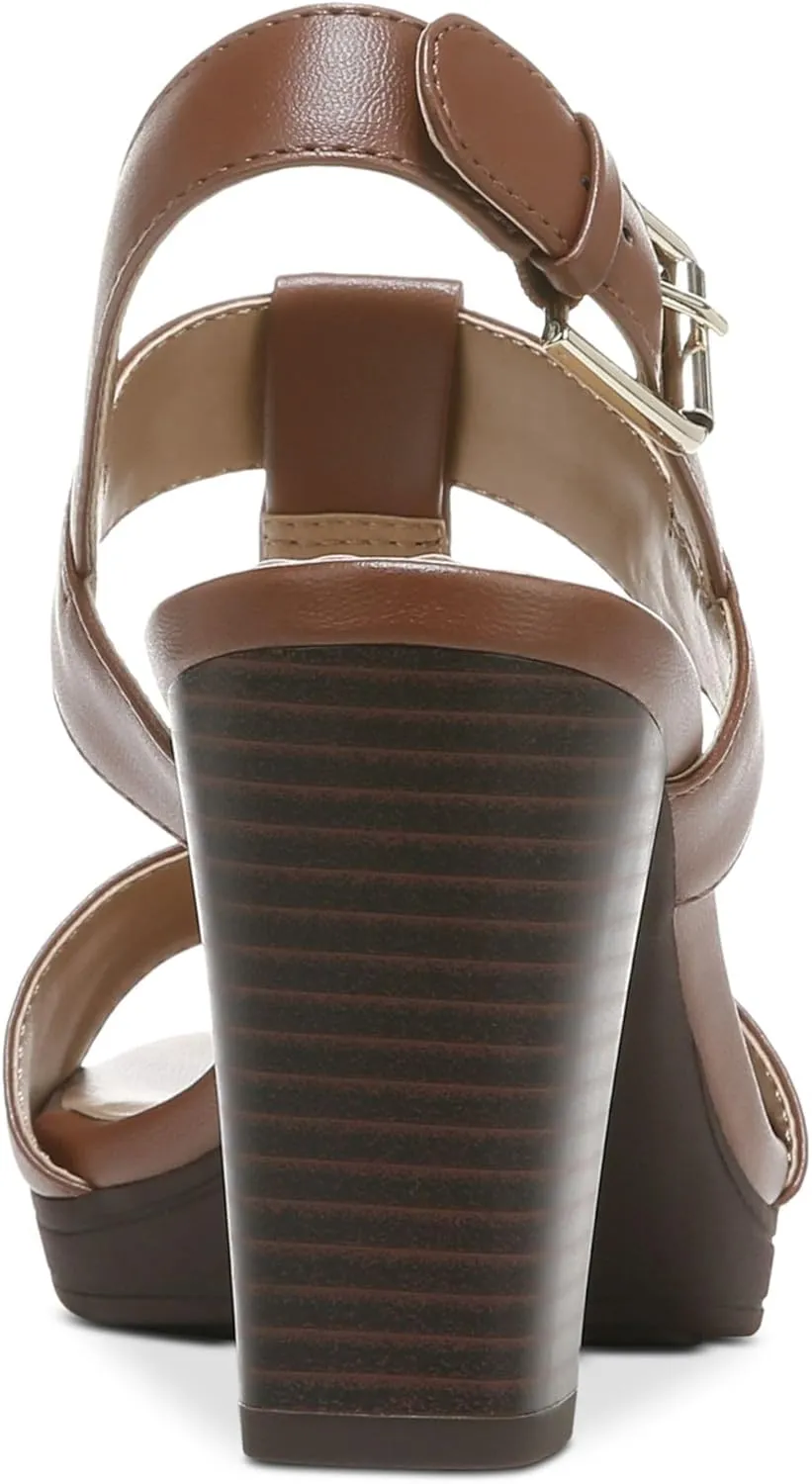 Giani Bernini Womens Paulette Faux Leather Buckle Slingback Sandals
