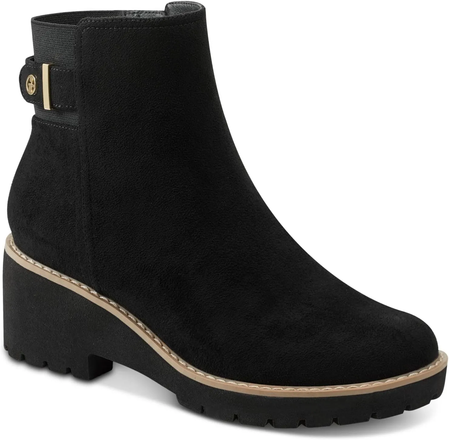 Giani Bernini Womens Vedaa Faux Suede Ankle Booties