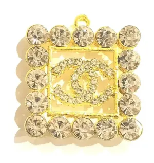 Glam Rhinestone Alloy Charm – Sparkly Luxe DIY Accessory