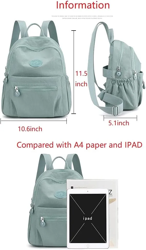 go-done MUKAITE 11L Mini fashion Backpack,Small Nylon Ladies backpacks,Women shopping Backpack(Small size)