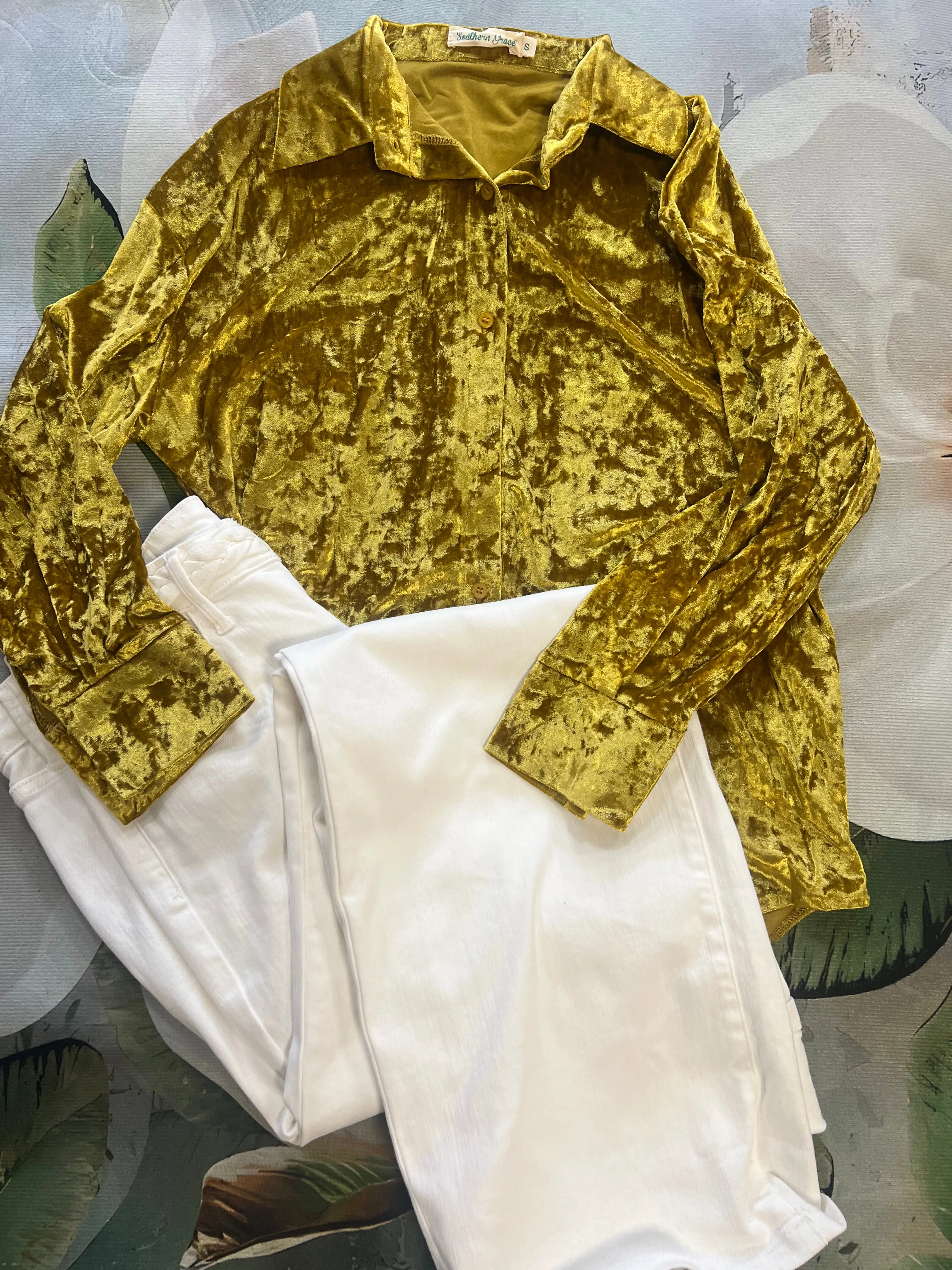 Golden Velvet Dream Top