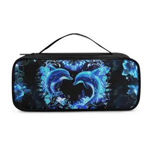 Gomyblomy Dolphins Stethoscope Case for Nurse Doctors, Portable Large Capacity Storage Bags Fit for Most Stethoscopes, Lightweight Stethoscope Carrying Case with Extra Room