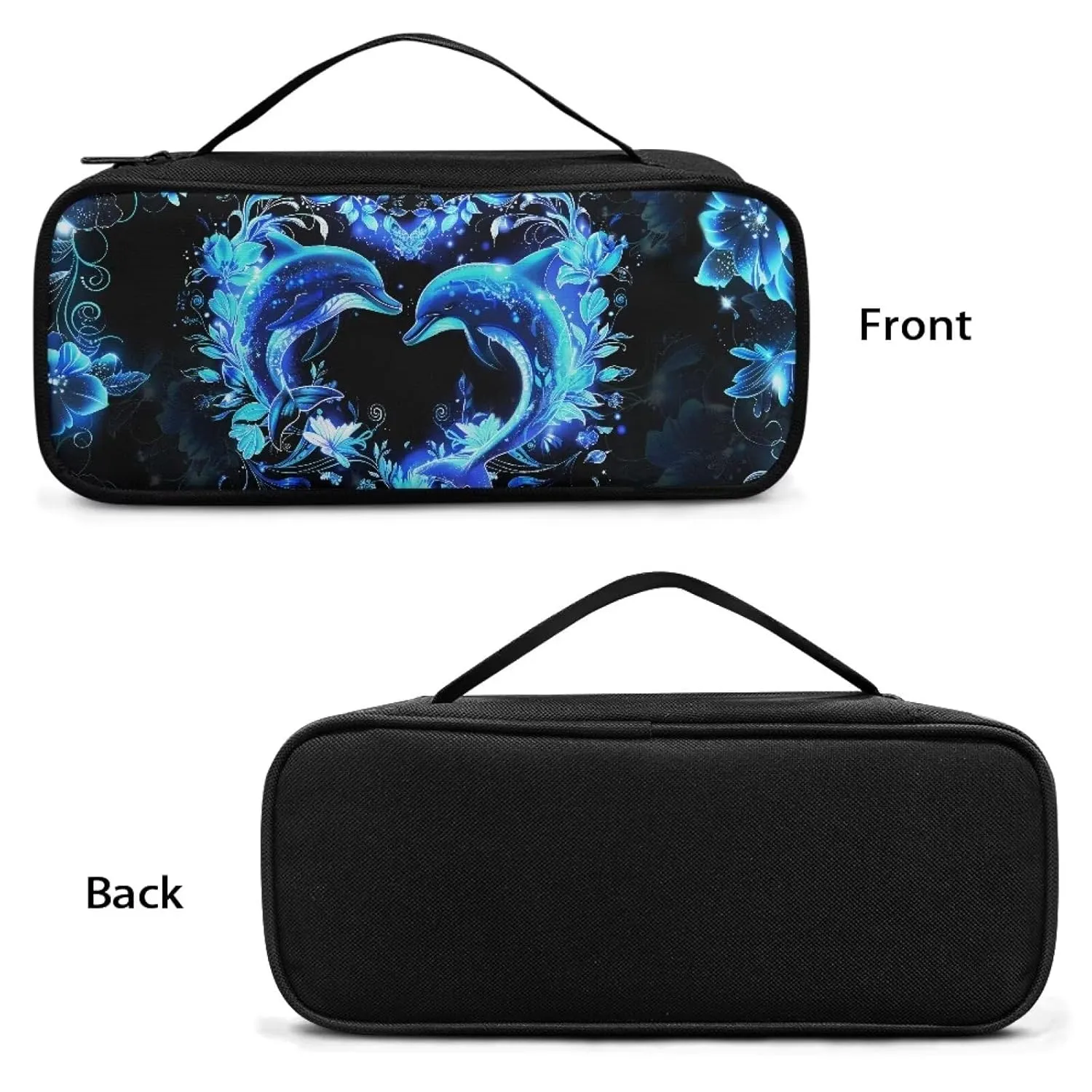 Gomyblomy Dolphins Stethoscope Case for Nurse Doctors, Portable Large Capacity Storage Bags Fit for Most Stethoscopes, Lightweight Stethoscope Carrying Case with Extra Room