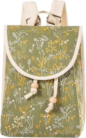 Goodhan Floral Embroidered Backpack Purse for Women Small Travel Handbag Shoulder Bag Daypack