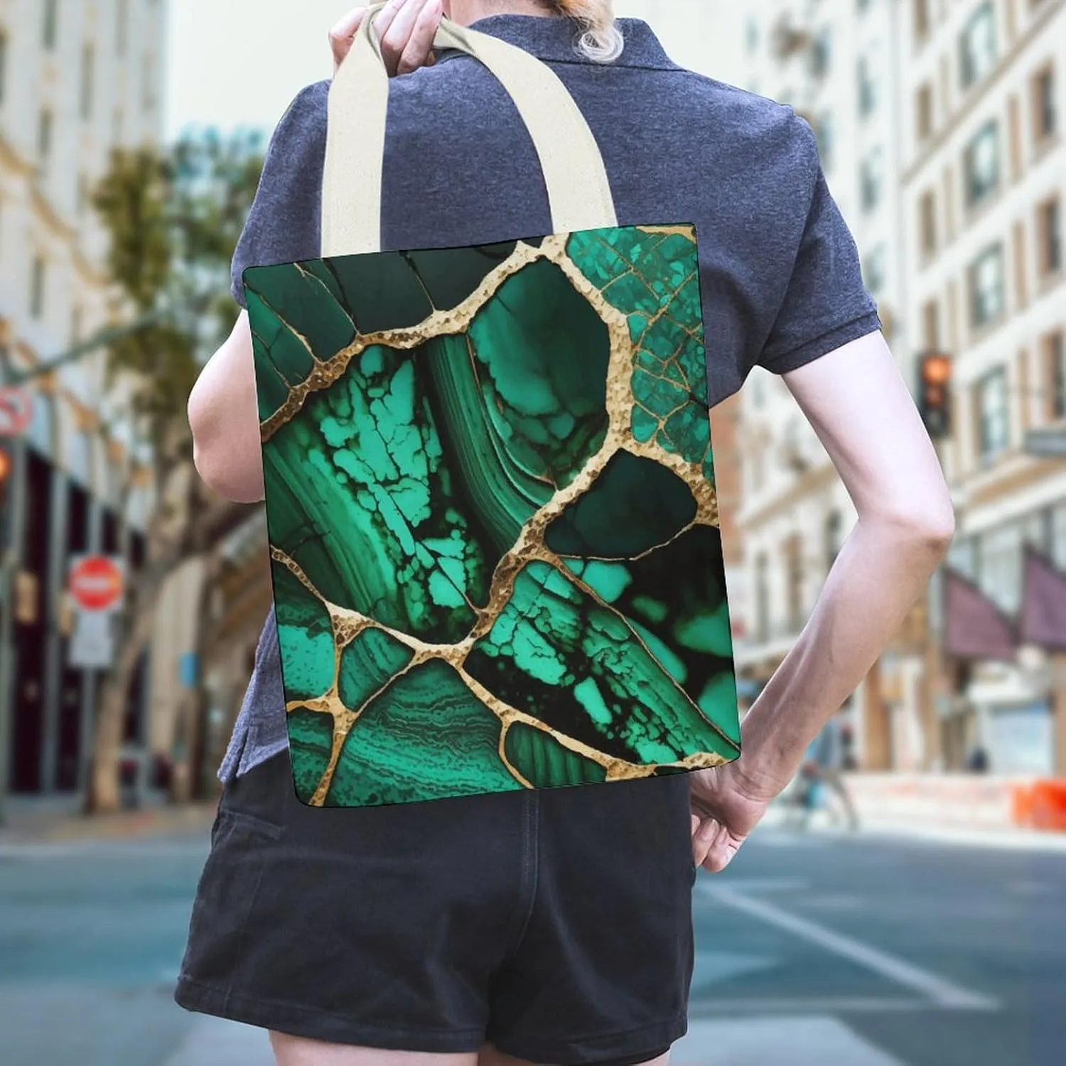 Gothic Magic Witch Witchy Large Capacity Stylish Canvas Tote Bag
