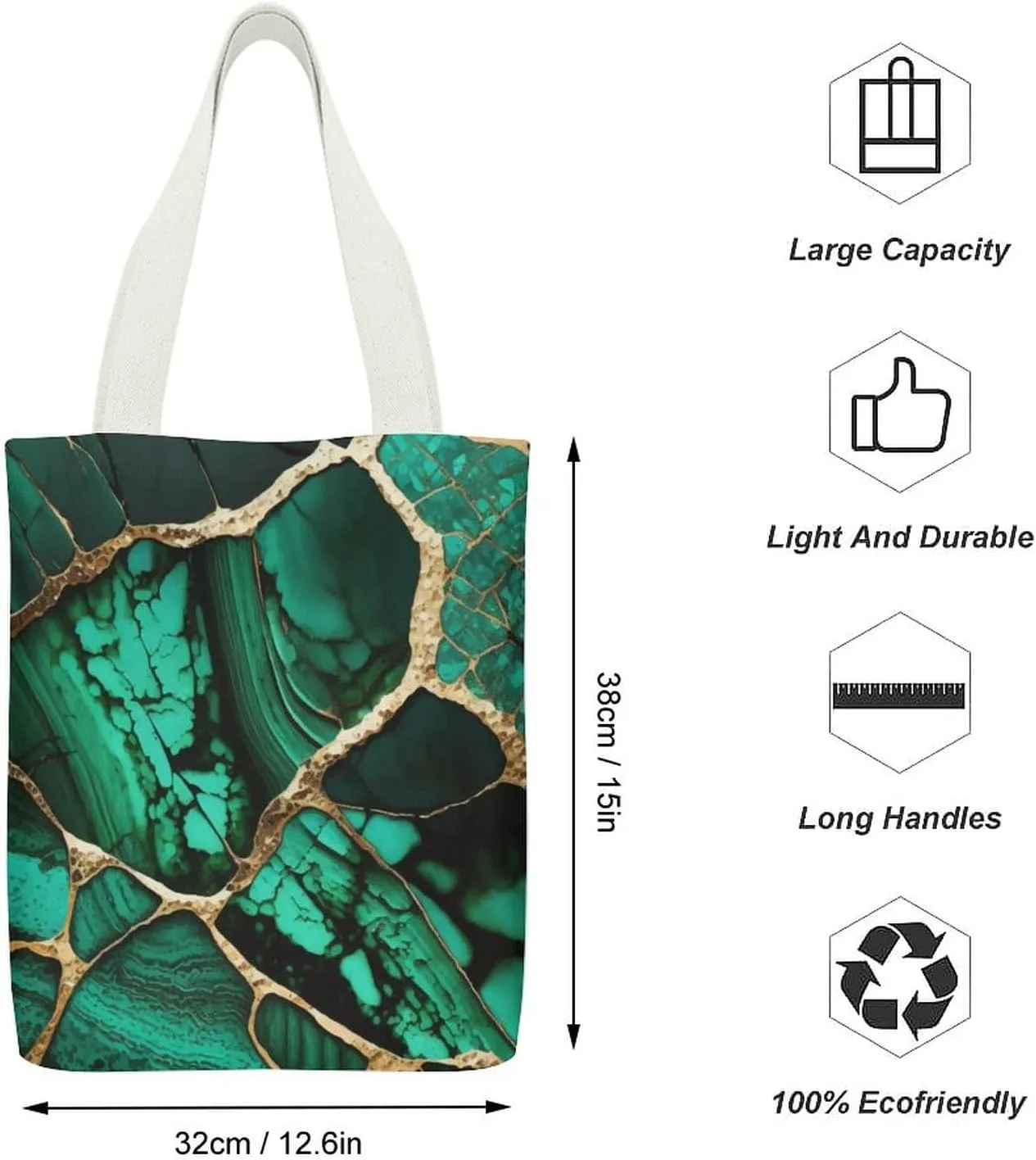Gothic Magic Witch Witchy Large Capacity Stylish Canvas Tote Bag