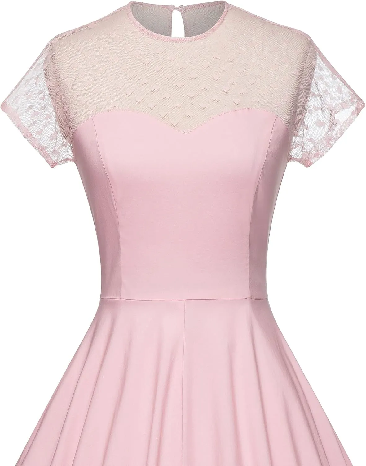 GownTown 1950 Women Dress Midi Shirt Dress Cocktail Dress with Belt