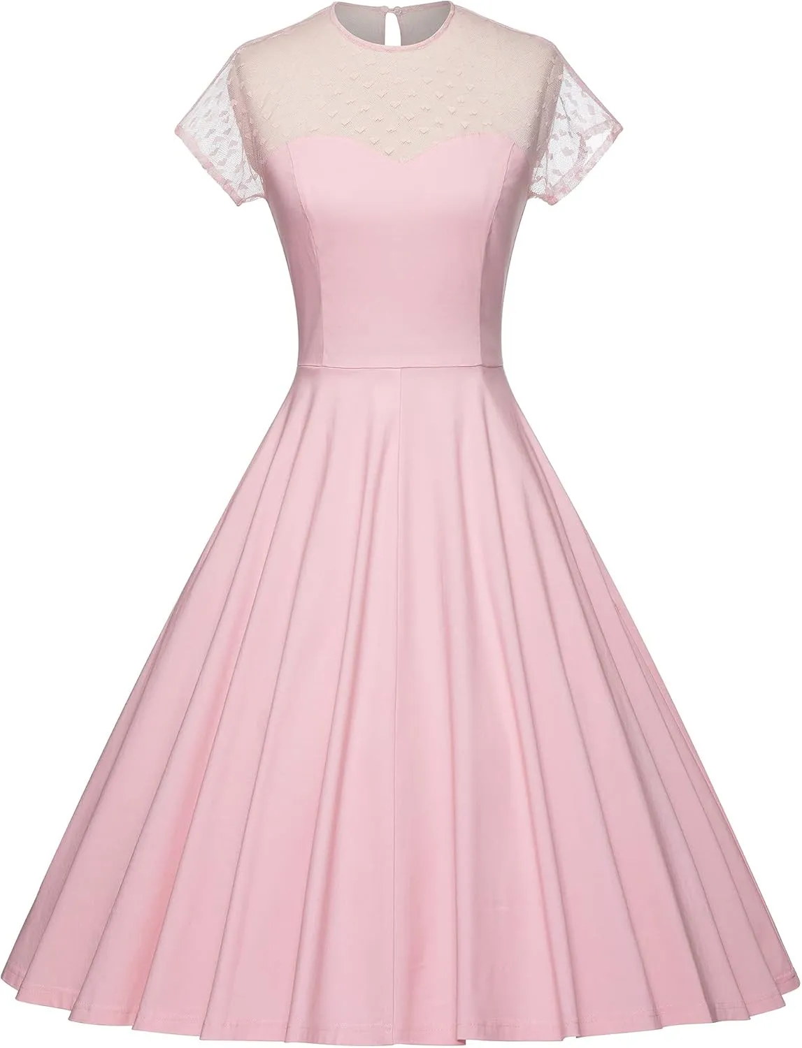 GownTown 1950 Women Dress Midi Shirt Dress Cocktail Dress with Belt