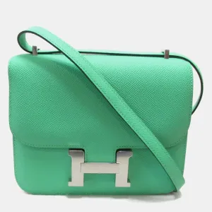 Green leather Constance Mini Comic Bag