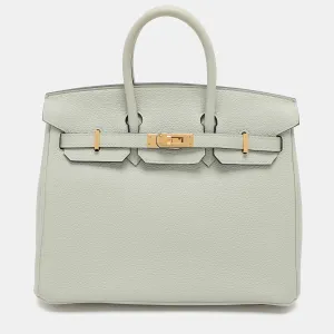 Gris Neve Togo Leather Birkin 25 Bag