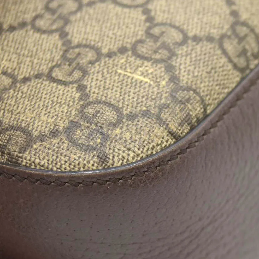 Gucci  GG Supreme Monogram Web Neo Vintage Shoulder Bag Beige New Acero Crop