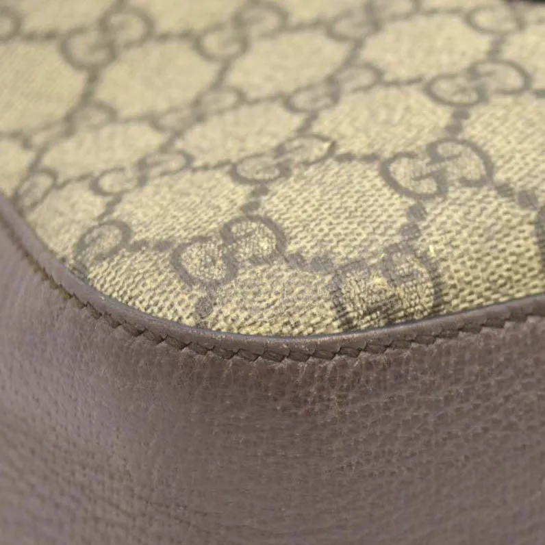 Gucci  GG Supreme Monogram Web Neo Vintage Shoulder Bag Beige New Acero Crop