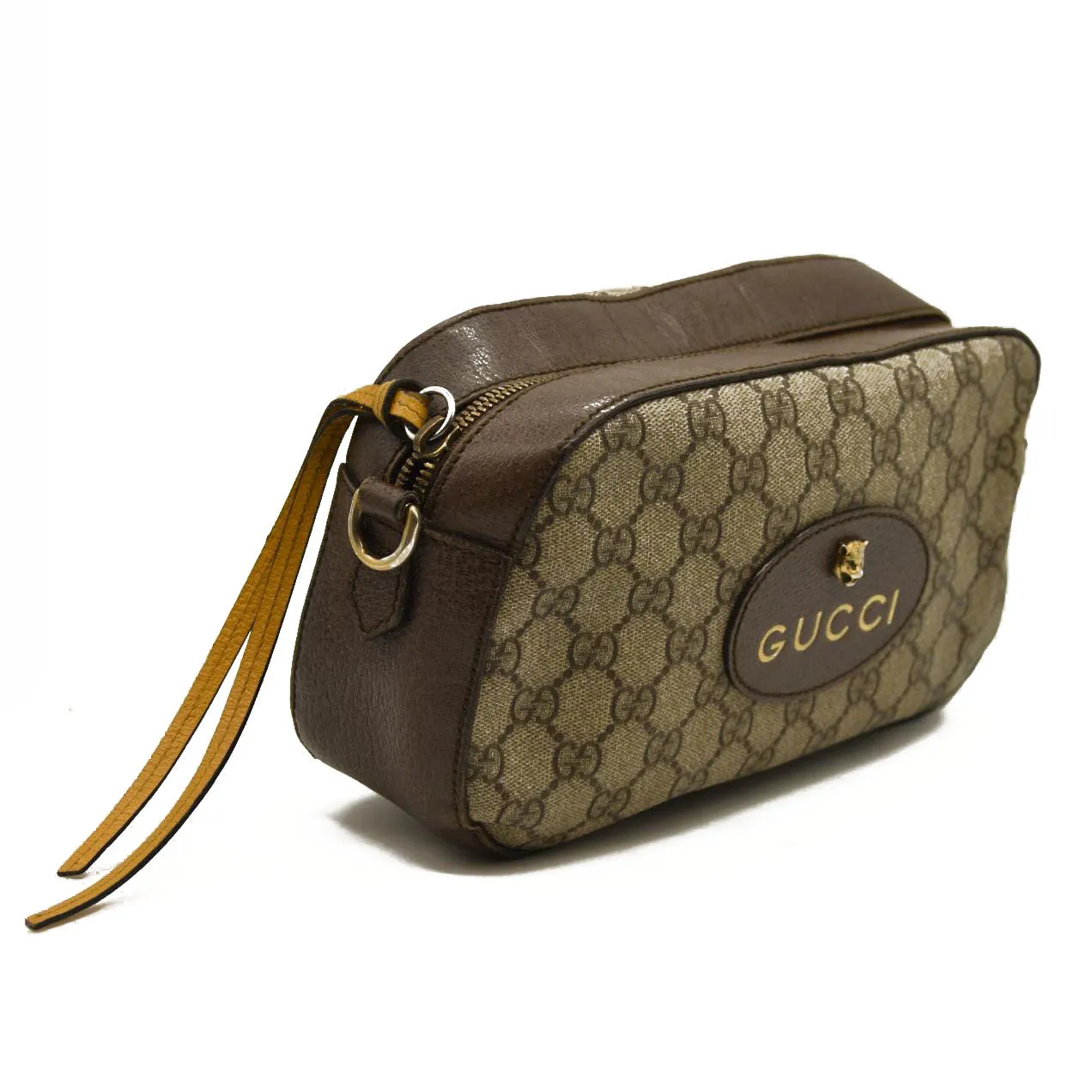 Gucci  GG Supreme Monogram Web Neo Vintage Shoulder Bag Beige New Acero Crop