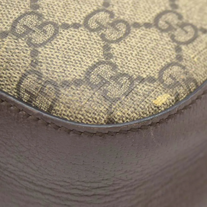 Gucci  GG Supreme Monogram Web Neo Vintage Shoulder Bag Beige New Acero Crop