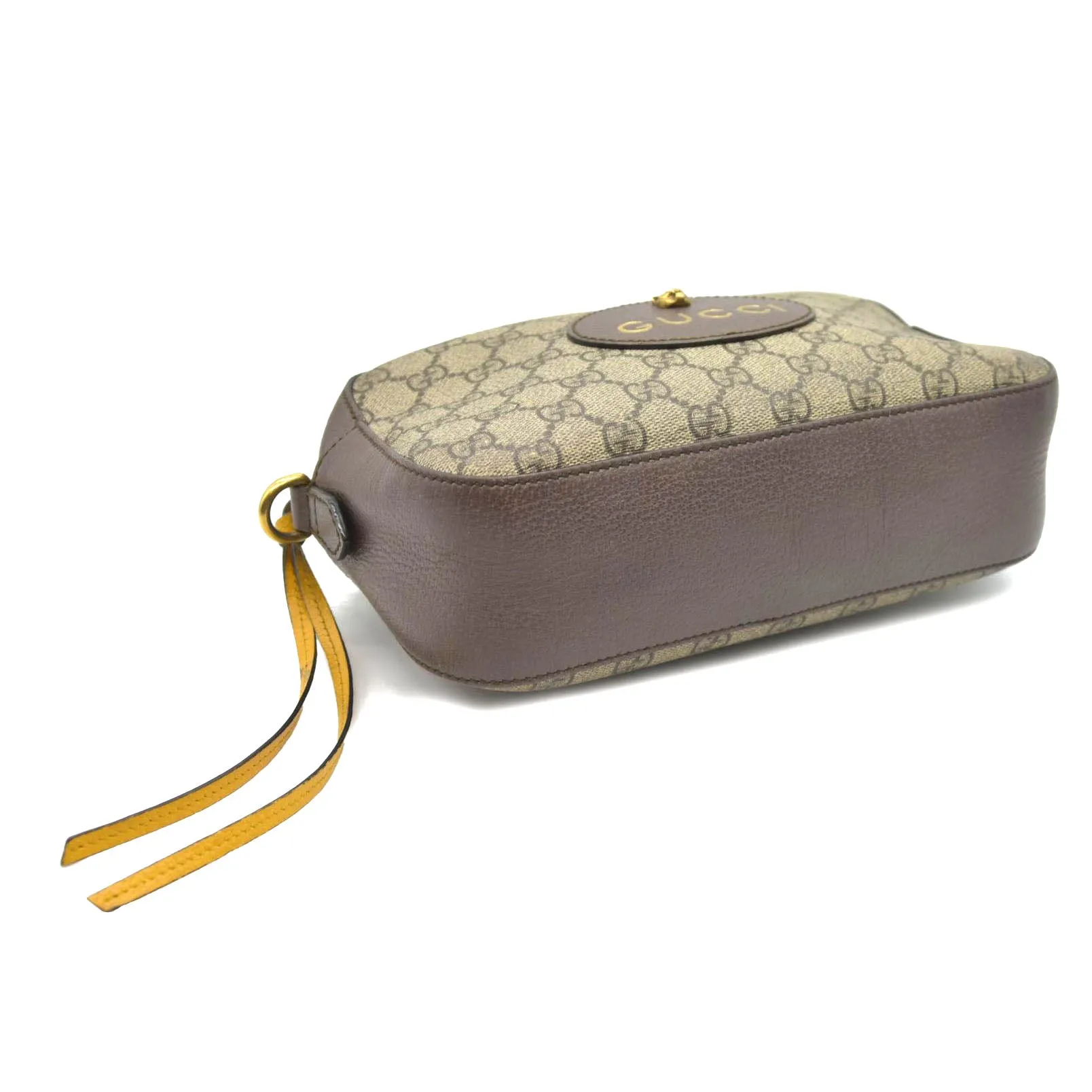 Gucci  GG Supreme Monogram Web Neo Vintage Shoulder Bag Beige New Acero Crop