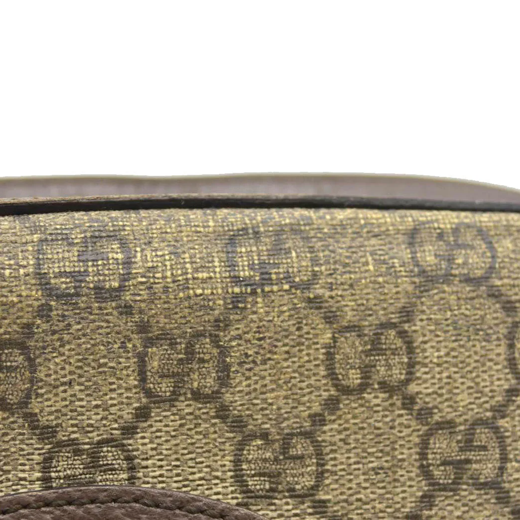 Gucci  GG Supreme Monogram Web Neo Vintage Shoulder Bag Beige New Acero Crop