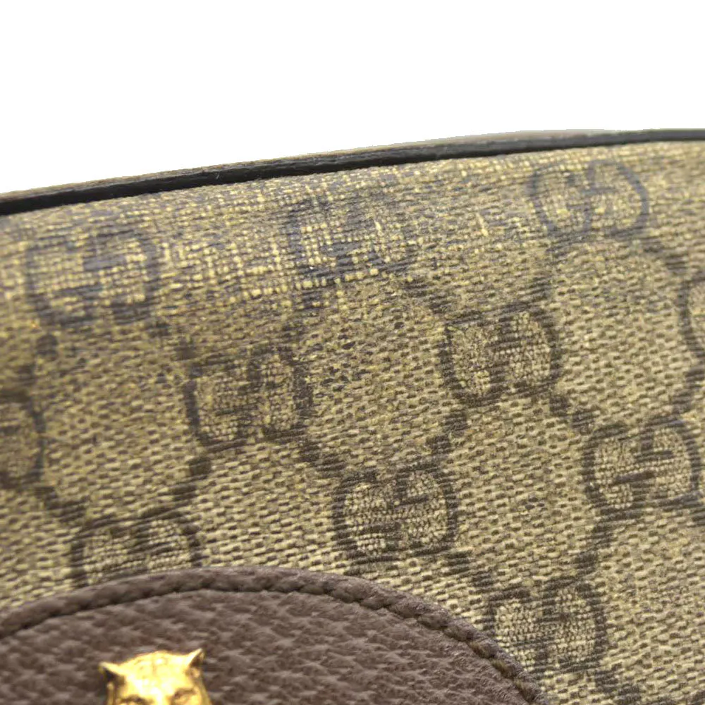 Gucci  GG Supreme Monogram Web Neo Vintage Shoulder Bag Beige New Acero Crop