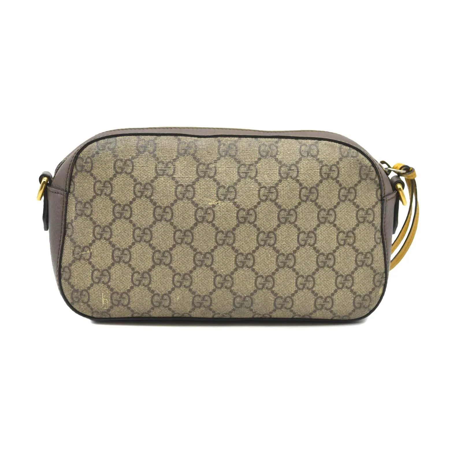 Gucci  GG Supreme Monogram Web Neo Vintage Shoulder Bag Beige New Acero Crop