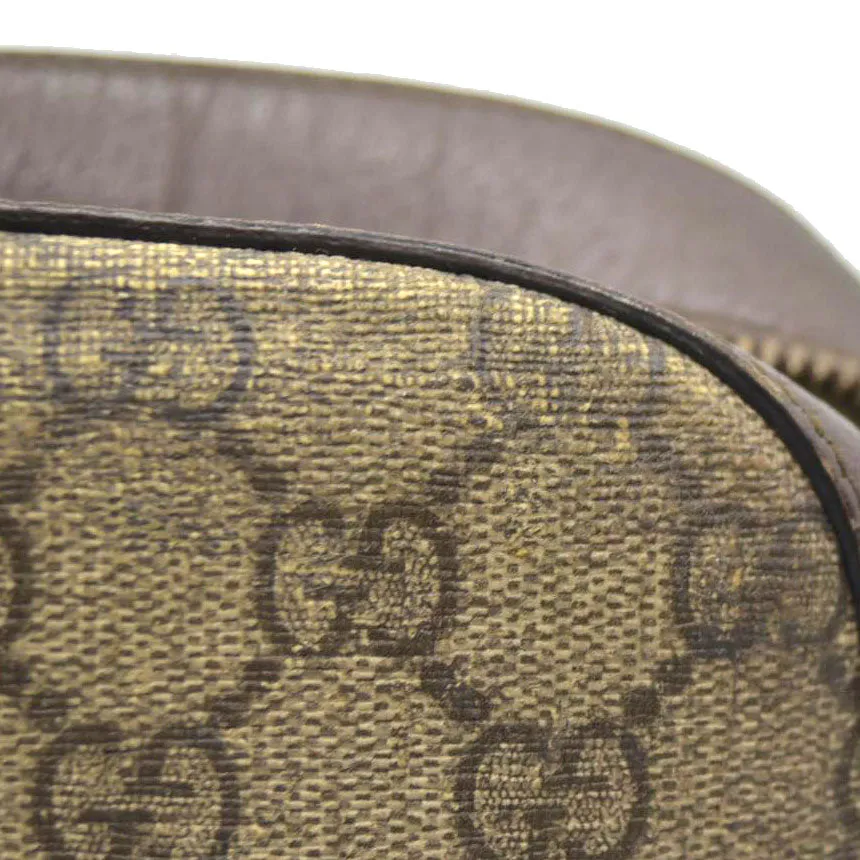 Gucci  GG Supreme Monogram Web Neo Vintage Shoulder Bag Beige New Acero Crop