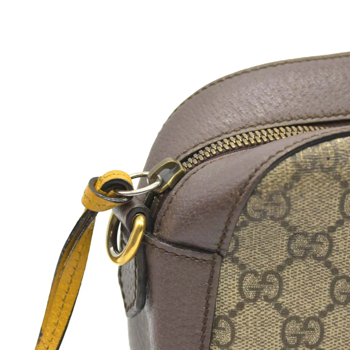 Gucci  GG Supreme Monogram Web Neo Vintage Shoulder Bag Beige New Acero Crop