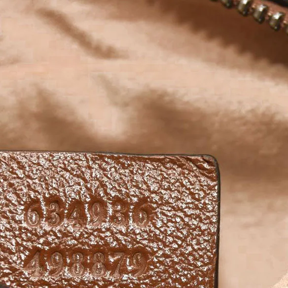 GUCCI Glazed Calfskin Matelasse Mini GG Marmont Chain Shoulder Bag Cuir