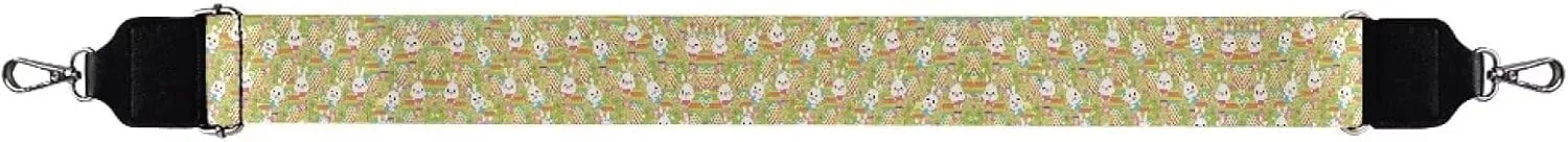 Halloween Handbag Strap Canvas Purse Strap Colorful Bat Black Shoulder Strap Multicolor Bats Replacement Strap