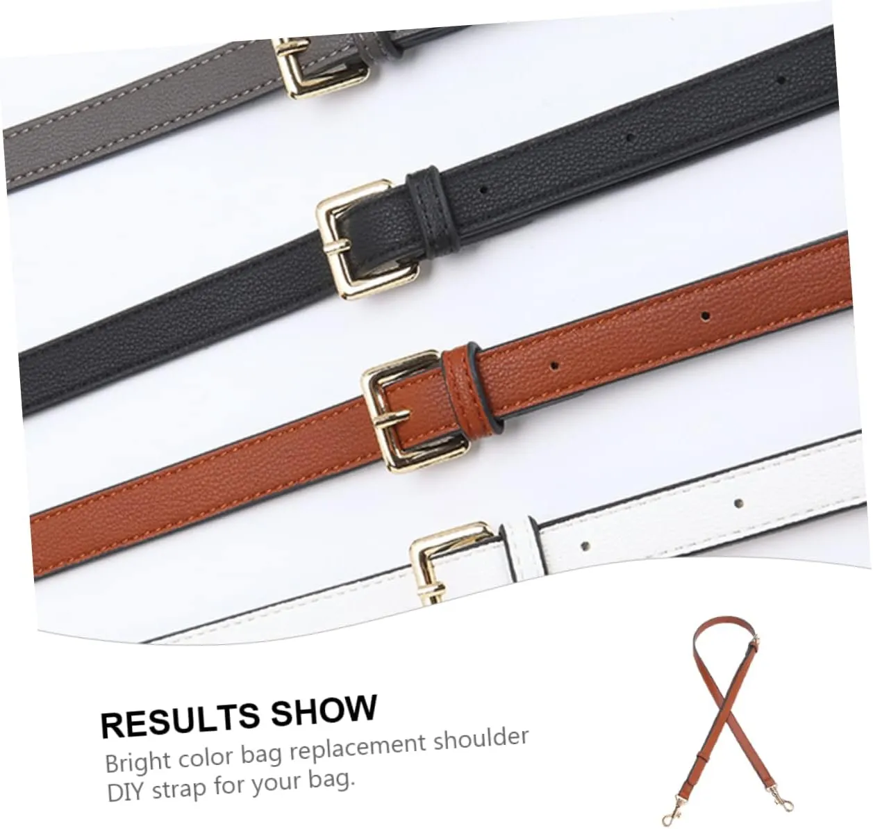Homoyoyo Chic Leather Bag Strap Replacement Lightweight Durable Women Handbag Accessory Long Handle for Easy