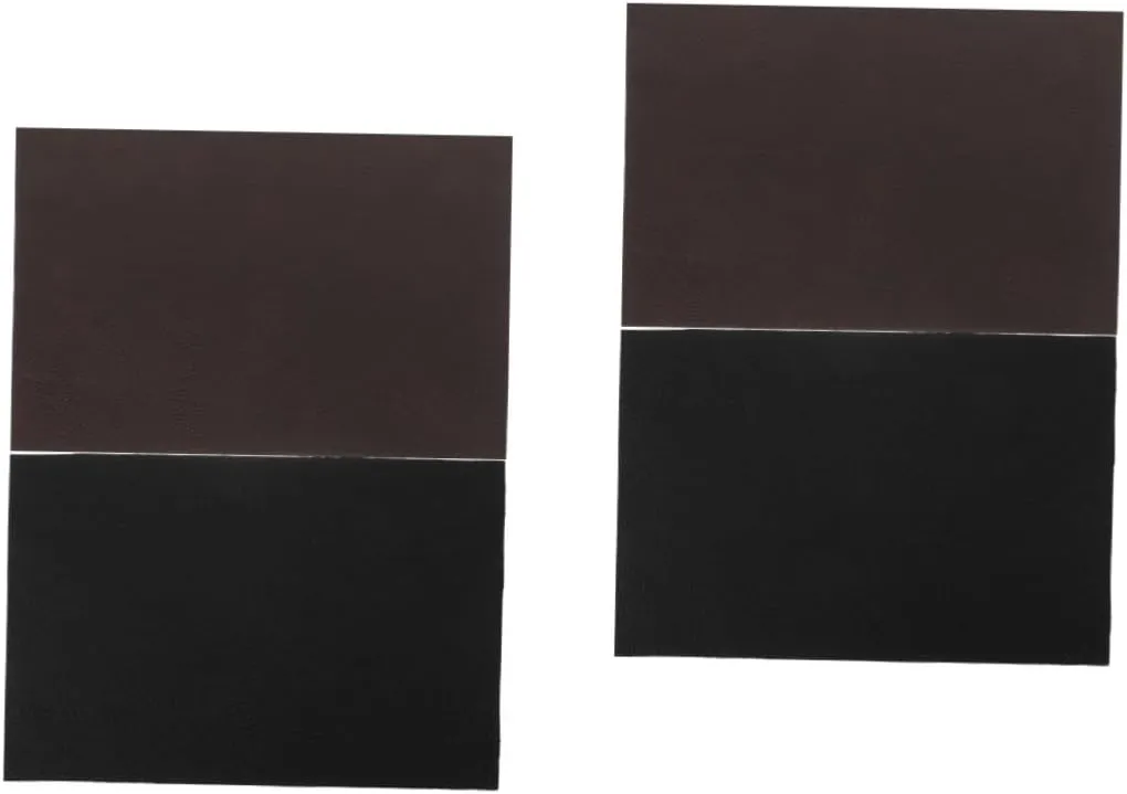 Housoutil 2sets 2pcs Leather Repair Kit Genuine Cowhide Sofa Material for DIY Repairs Multi Use Leather Easy to Cut and Apply for Seamless Restoration 2pcs*2