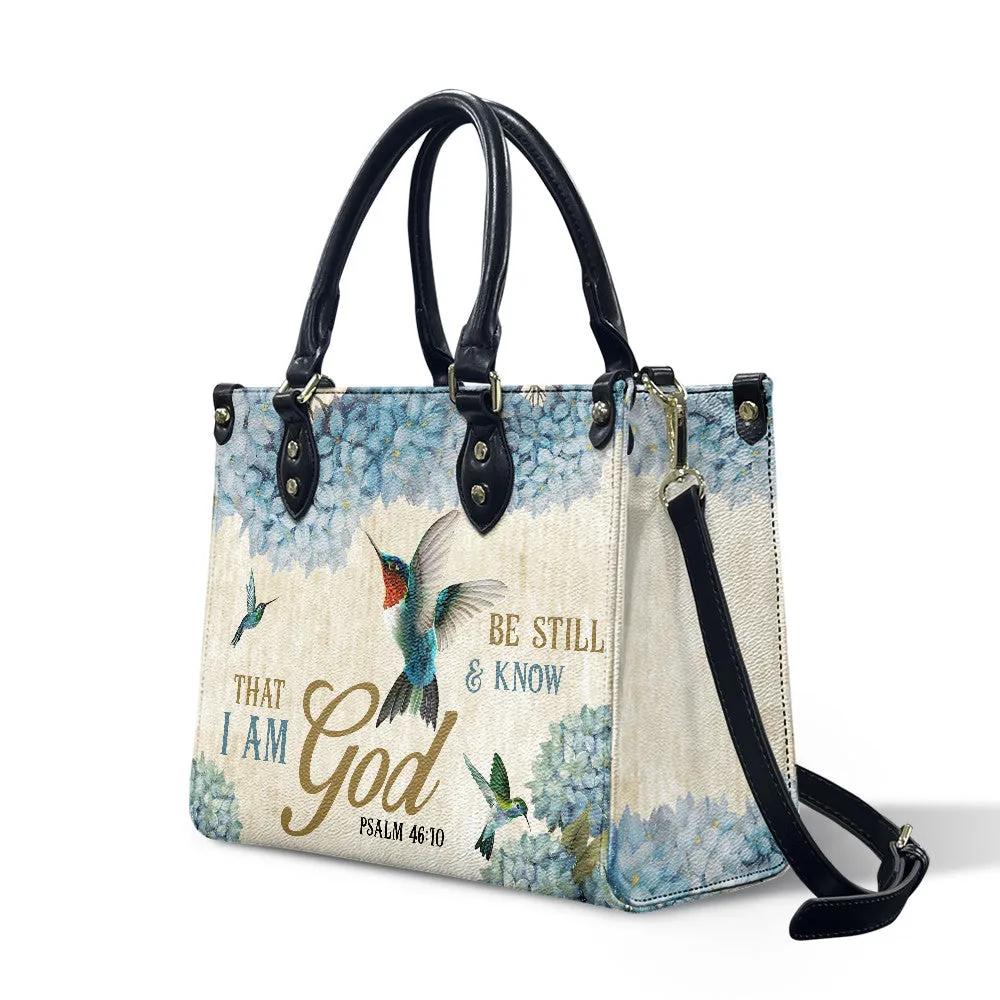 I Am God Leather Bag