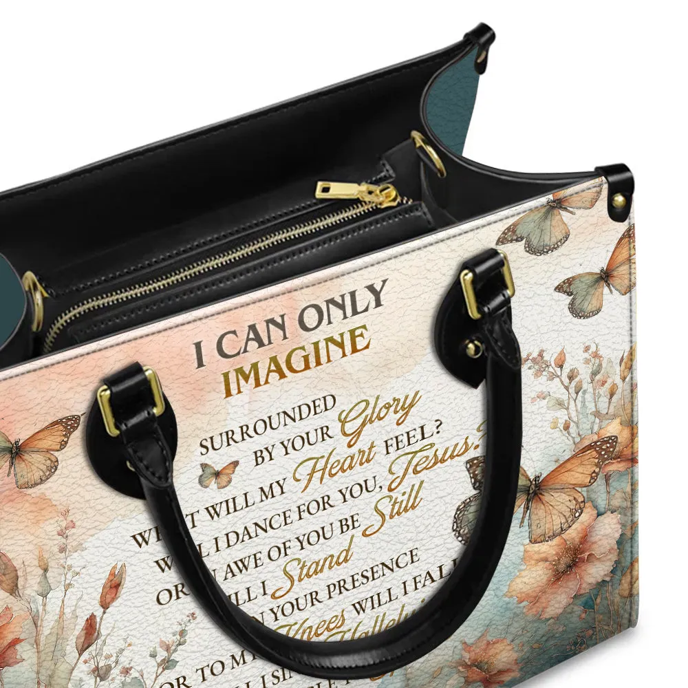 I Can Only Imagine Floral Leather Bag