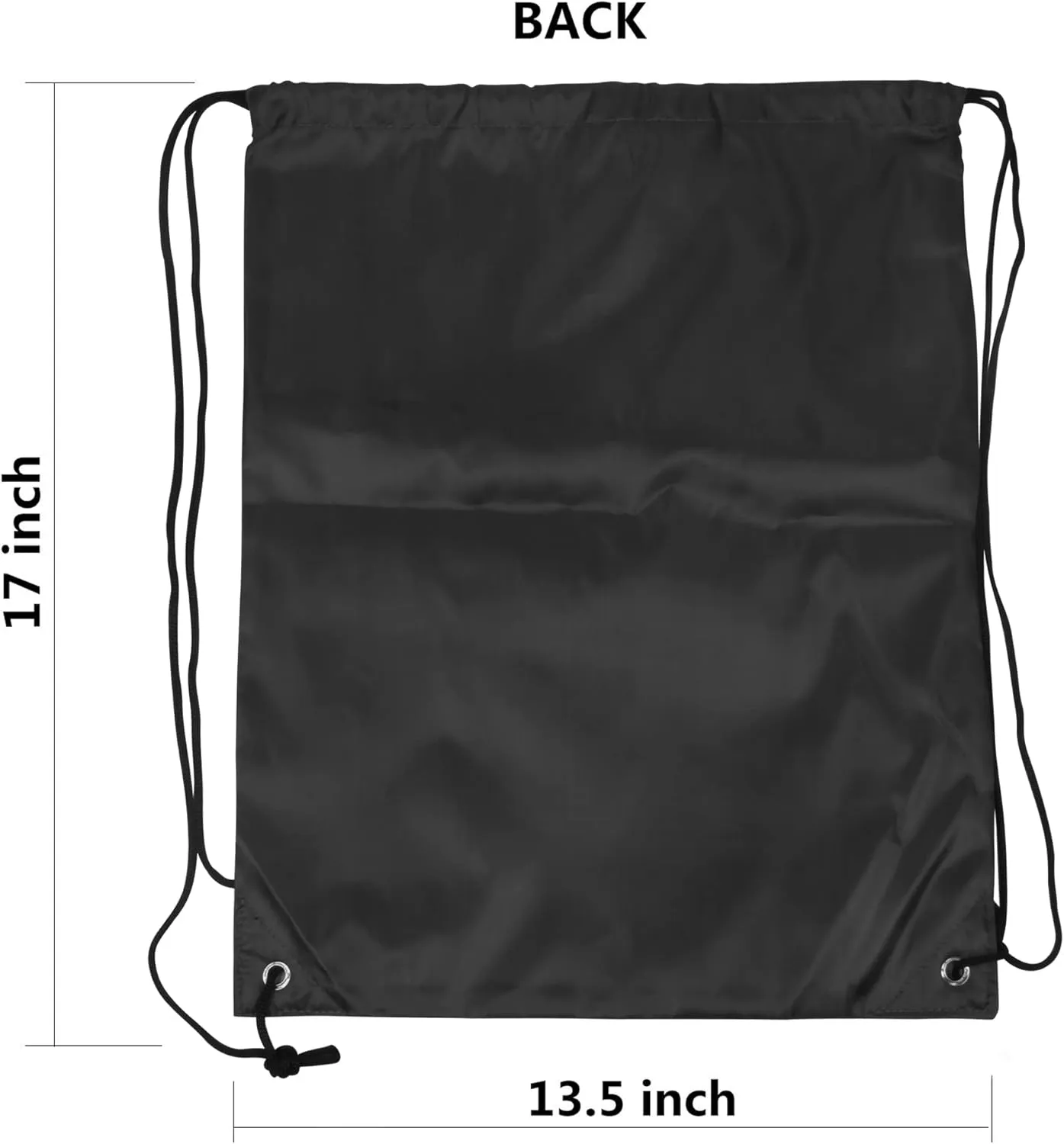ICObuty Sports Gym Bag Sack Cheerleading Cheerleader Drawstring Backpack 6 Pack Men Women 210D Polyester Available for Heat Pressing (Black/Hot Pink)