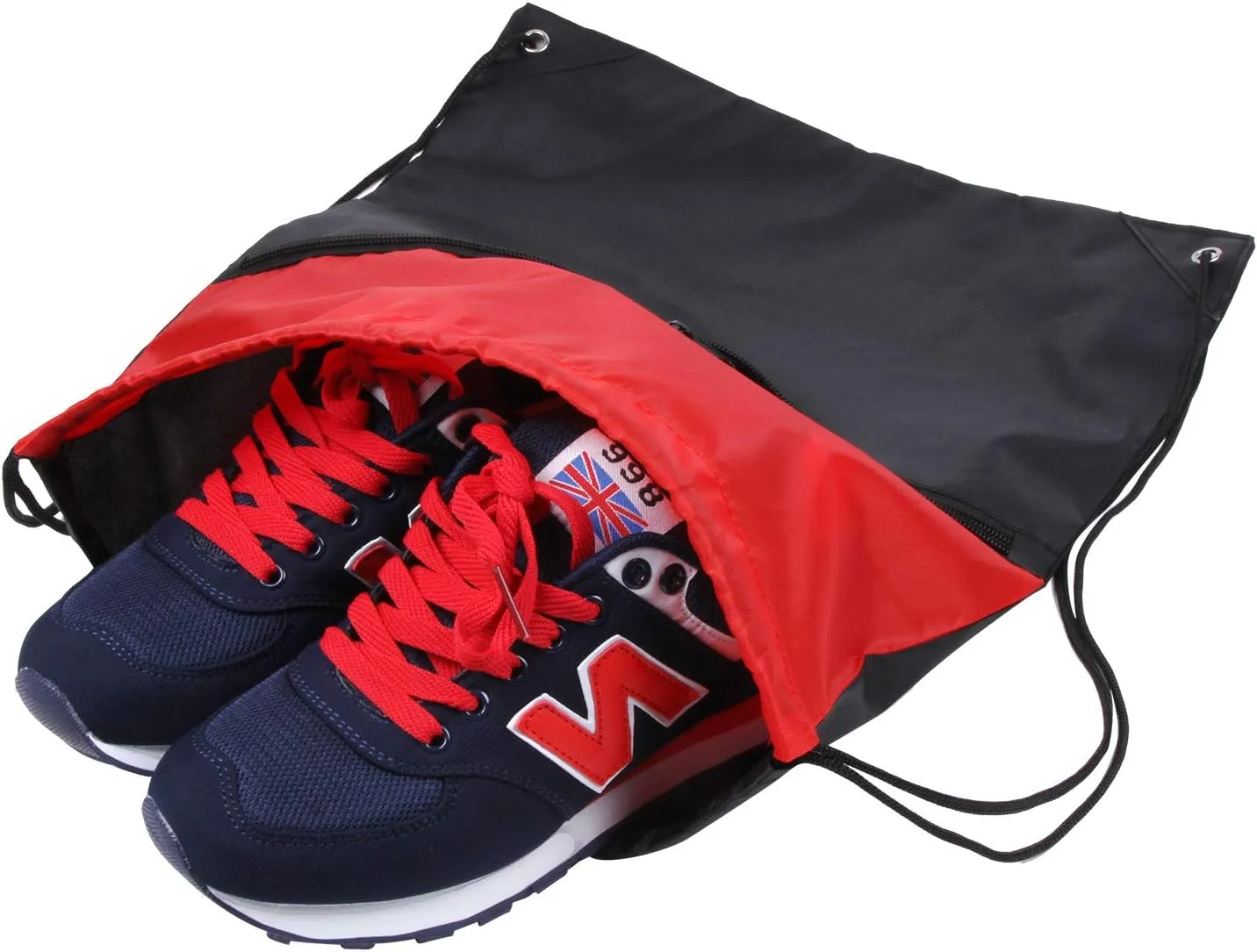 ICObuty Sports Gym Bag Sack Cheerleading Cheerleader Drawstring Backpack 6 Pack Men Women 210D Polyester (Yellow/Burgundy)