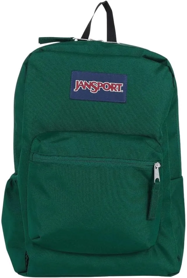JanSport Cross Town Backpack 17" x 12.5" x 6" - Simple Bag for Everyone with 1 Main Compartment, Front Utility Pocket - Premium Class Accessories - Deep Juniper