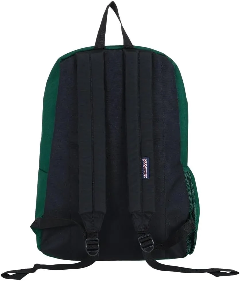 JanSport Cross Town Backpack 17" x 12.5" x 6" - Simple Bag for Everyone with 1 Main Compartment, Front Utility Pocket - Premium Class Accessories - Deep Juniper