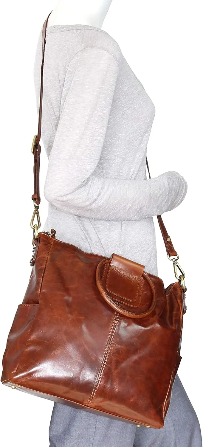 Jara's Ring Leather Tote