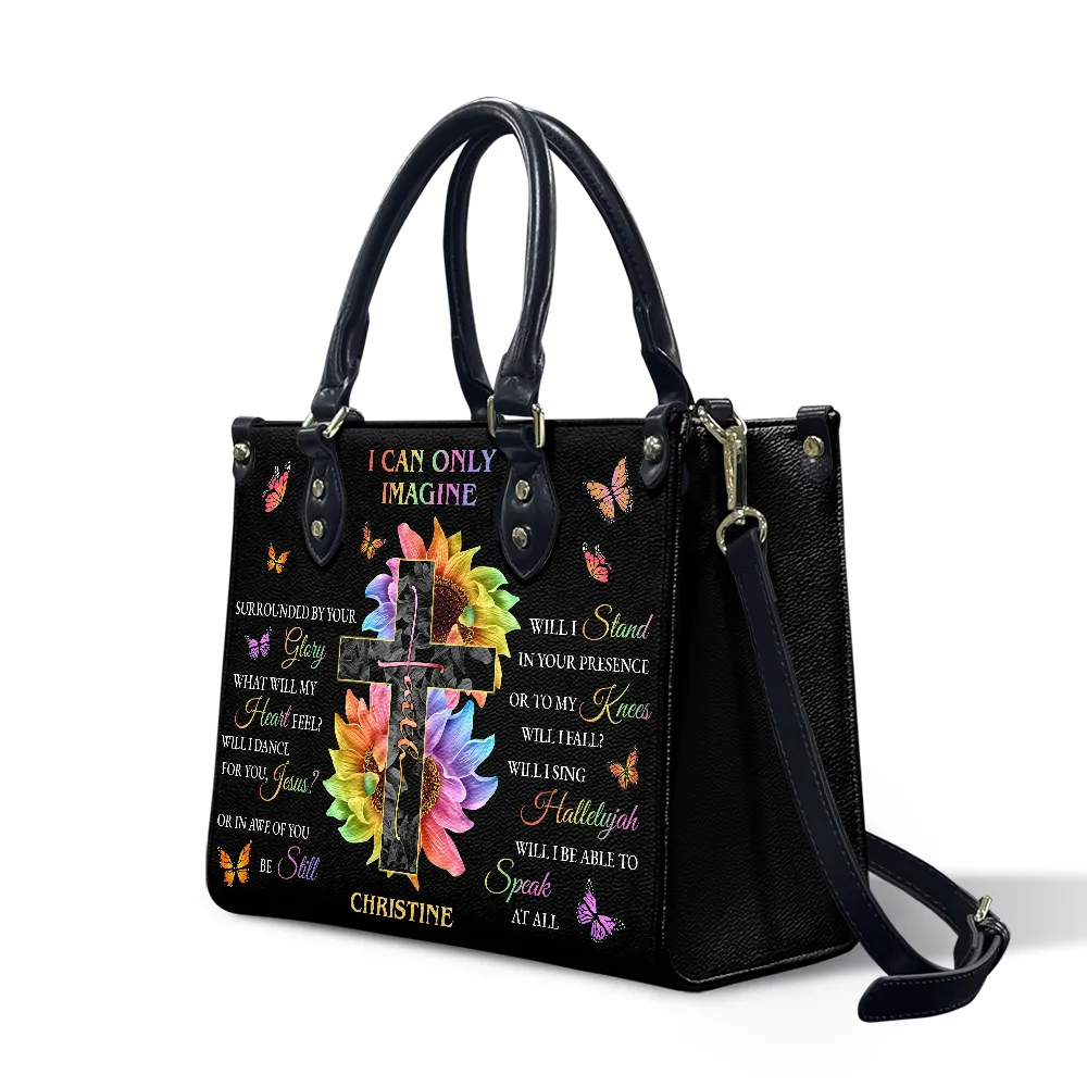 Jesus I Can Only Imagine Leather Bag