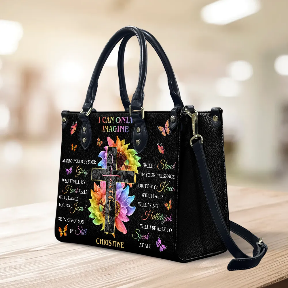 Jesus I Can Only Imagine Leather Bag