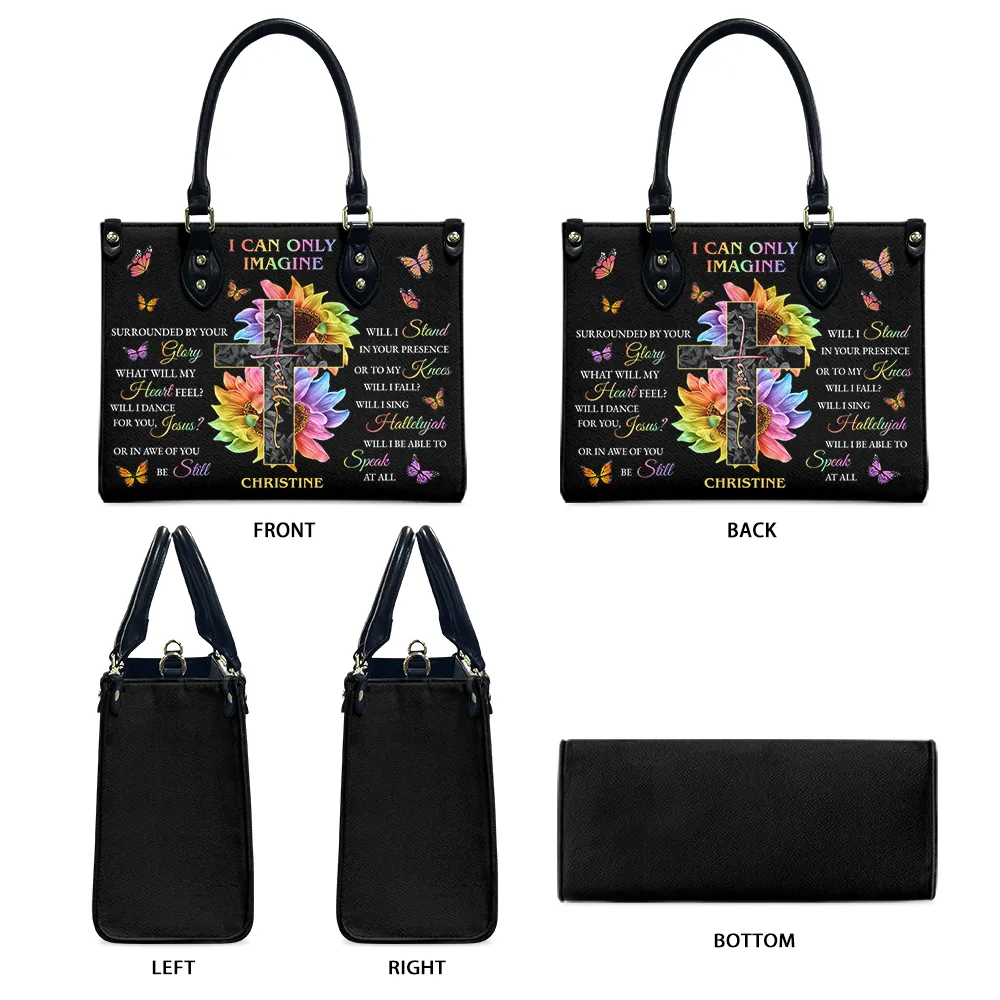 Jesus I Can Only Imagine Leather Bag