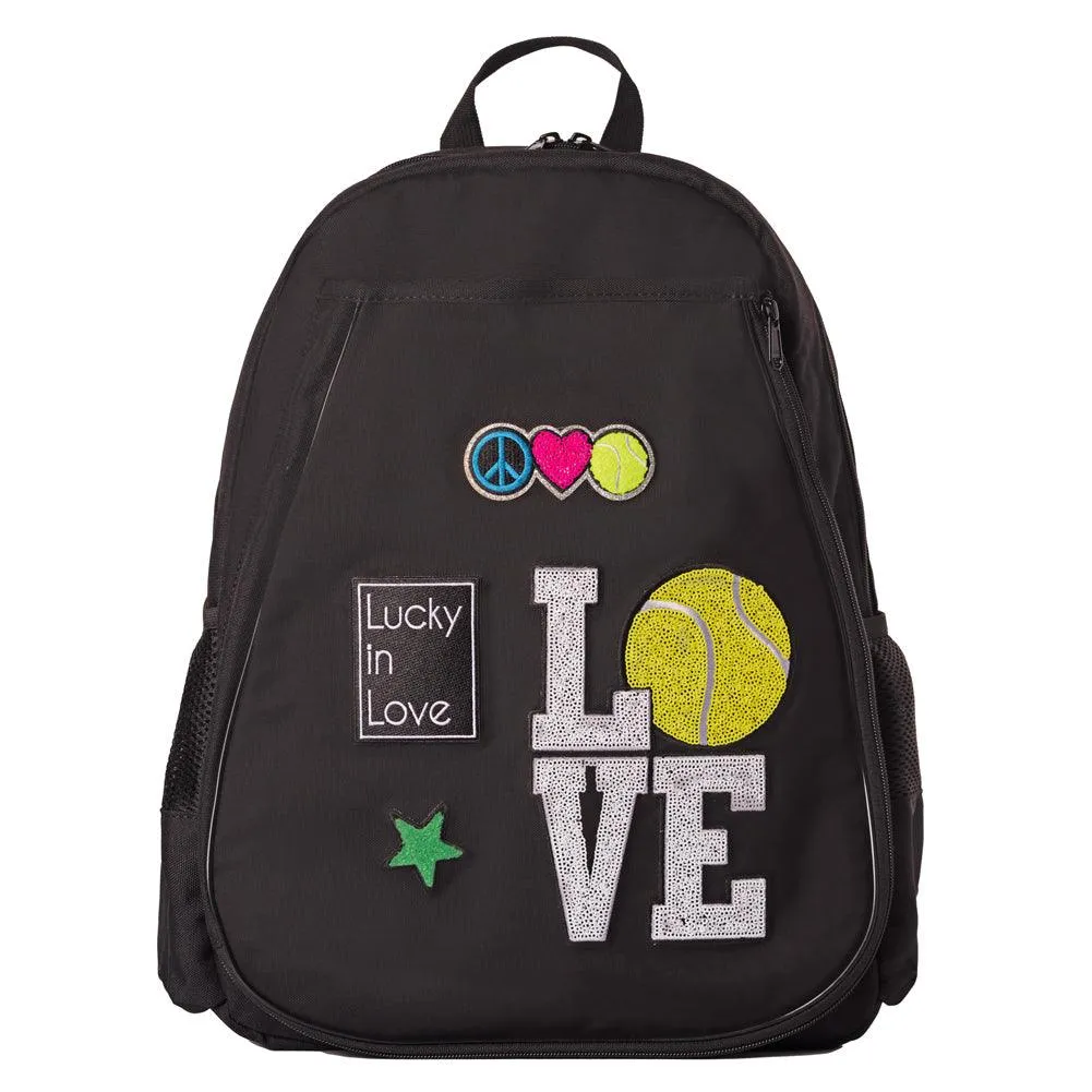 Juniors` Lucky x Supermix Patch Tennis Backpack Black