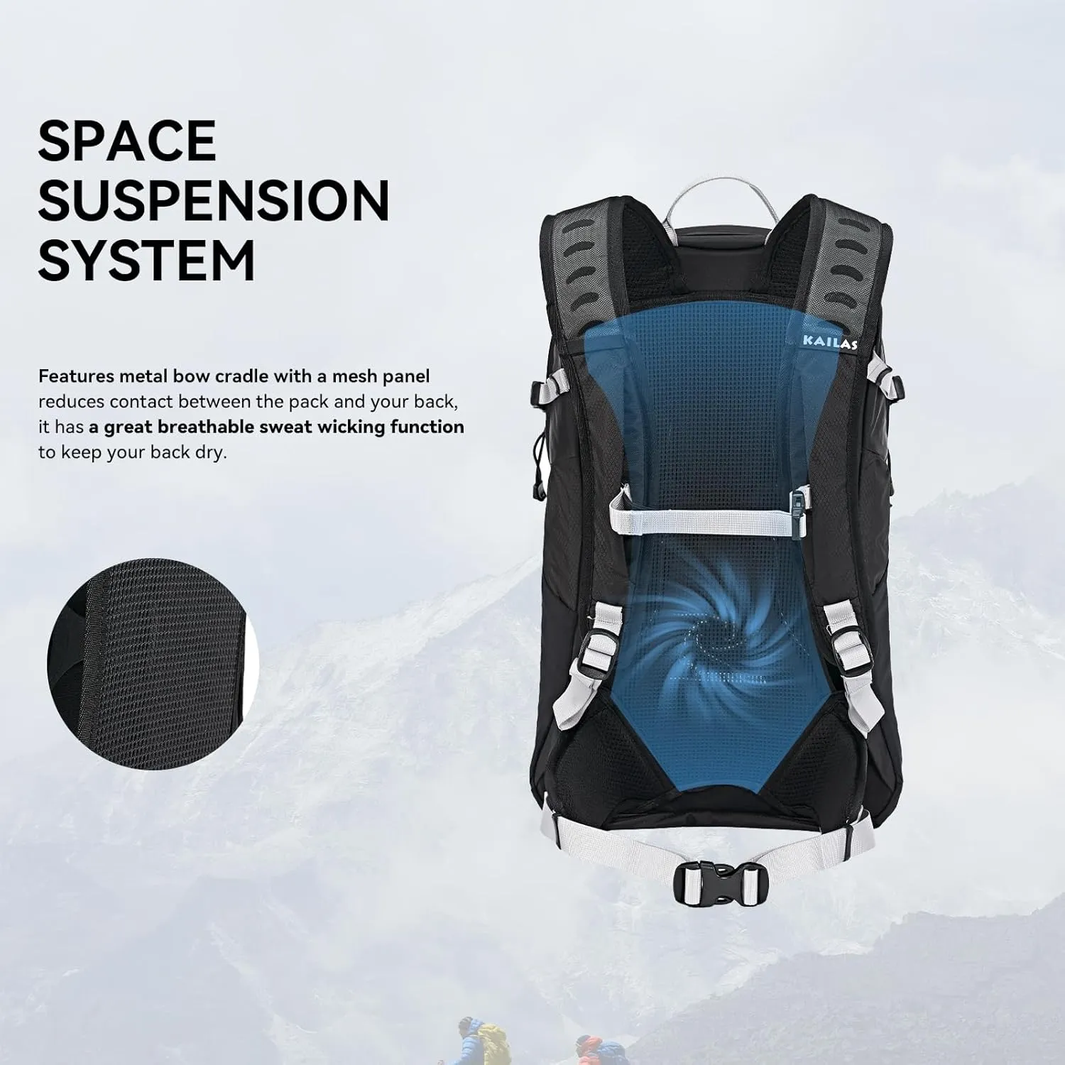 KAILAS Hurricane 20L 26L Hiking Backpack Lightweight Trekking Daypack Small Backpacks for Traveling Camping Outdoor