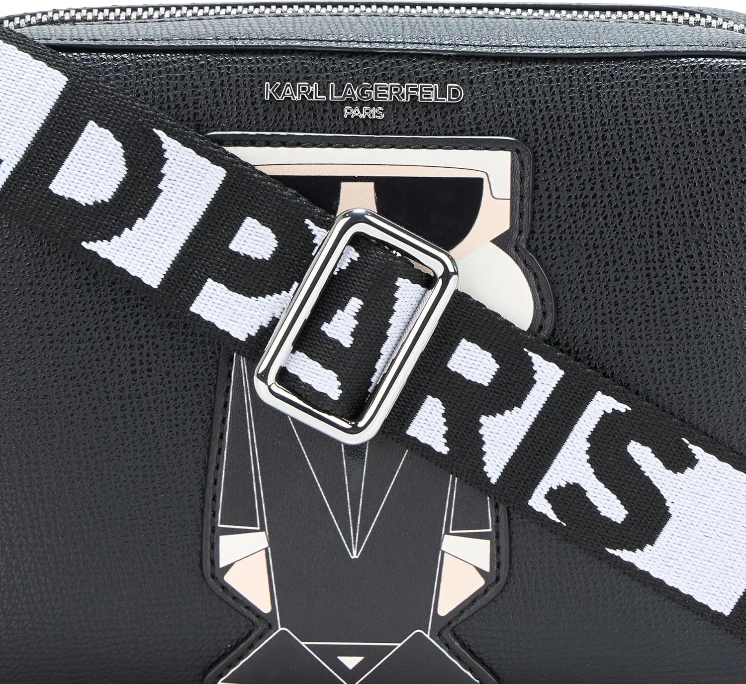 KARL LAGERFELD Paris Women's Maybelle Graphic Camera Crossbody