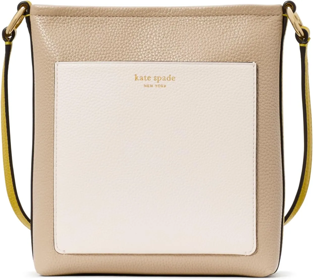 kate spade new york AVA Colorblocked Pebbled Leather Small swingpack, Tigers Eye Multi