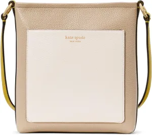 kate spade new york AVA Colorblocked Pebbled Leather Small swingpack, Tigers Eye Multi