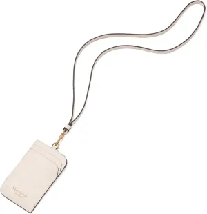 kate spade new york AVA Pebbled Leather Lanyard, Parchment