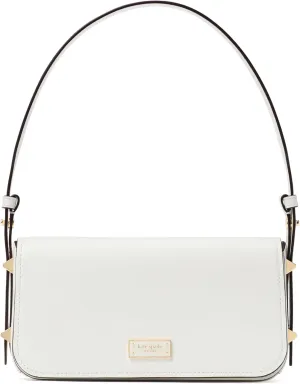 kate spade new york LIV Smooth Leather Small East-west Shoulder, True White